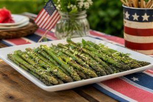 Garlic Grilled Asparagus with Lemon