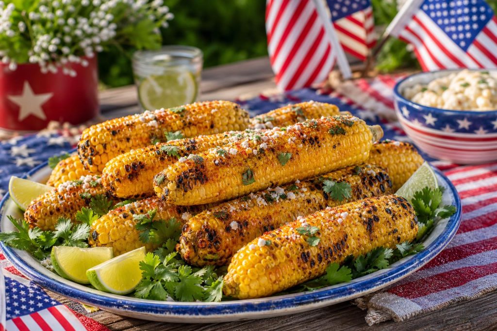 Healthy Grilled Corn with Chili Lime Butter
