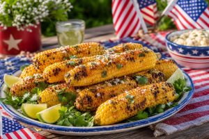 Healthy Grilled Corn with Chili Lime Butter