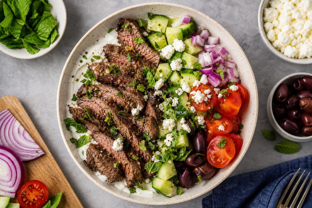 High-Protein Greek Yogurt Beef Bowl: 42g Protein Per Serving