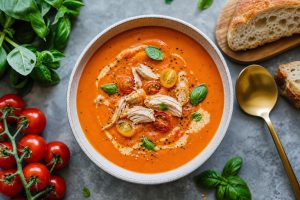High-Protein Tomato Bisque: 32g Protein Per Serving