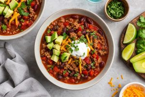 High Protein Turkey Chili: 45g Protein Per Serving