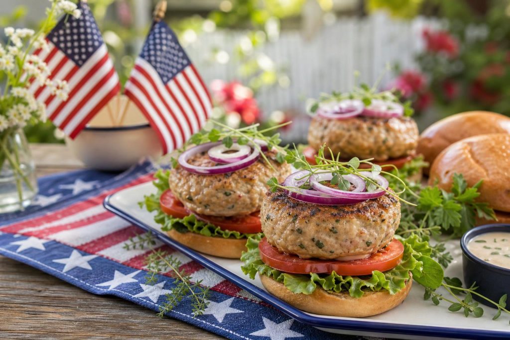 Lean Turkey Burgers for the Grill
