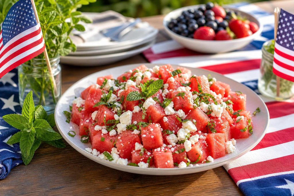 Refreshing Watermelon Feta Mint Salad