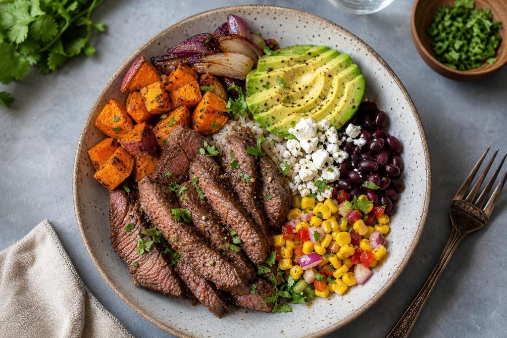 High-Protein Beef and Sweet Potato Bowl: 42g Protein Per Serving