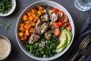 High-Protein Beef and Sweet Potato Bowl: 42g Protein Per Serving