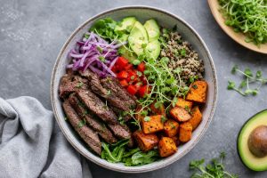 High-Protein Beef and Sweet Potato Power Bowl: 42g Protein Per Serving