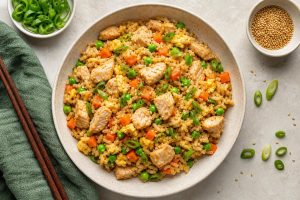 High-Protein Chicken Fried Rice: 42g Protein Per Serving
