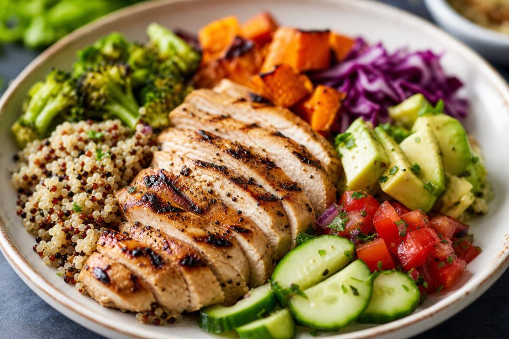 High-Protein Chicken & Quinoa Power Bowl: 42g Protein Per Serving