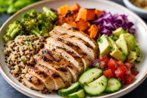 High-Protein Chicken & Quinoa Power Bowl: 42g Protein Per Serving