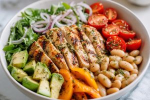High-Protein Chicken & White Bean Power Bowl: 42g Protein Per Serving