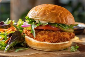 High-Protein Crispy Chicken Sandwich: 38g Protein, Fast-Food Alternative