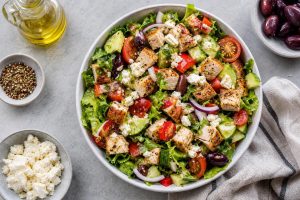 High-Protein Greek Chicken Salad: 42g Protein Per Serving