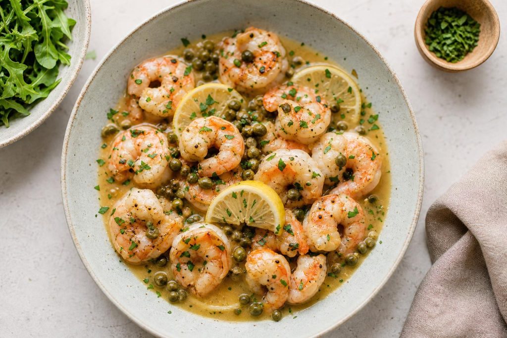High-Protein Shrimp Piccata: 38g Protein in 25 Minutes
