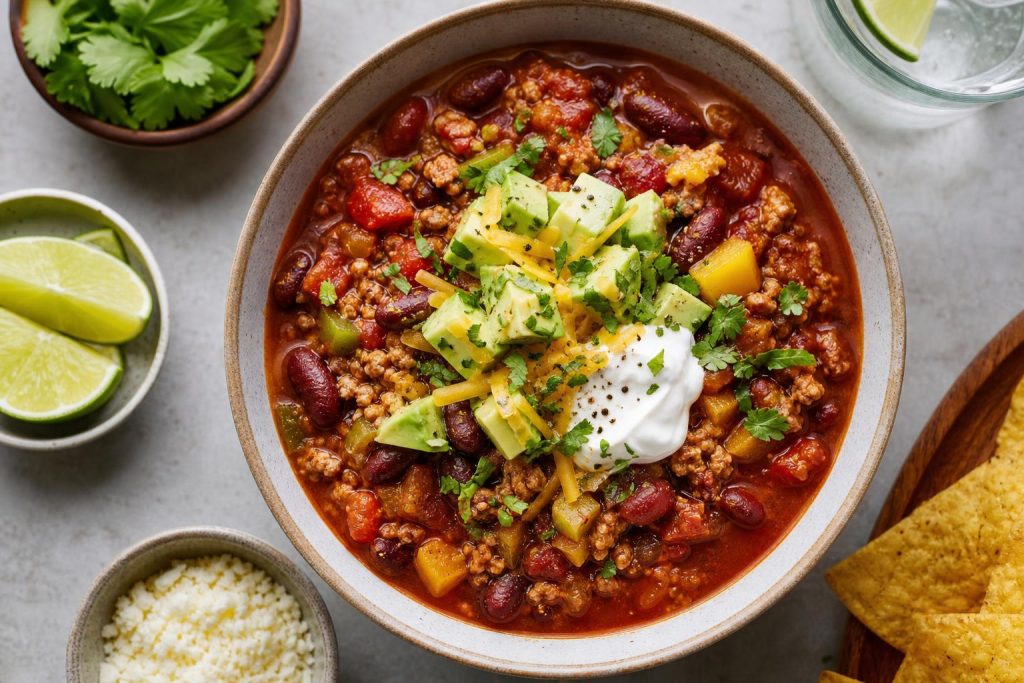High-Protein Turkey Chili: 45g Protein Per Serving