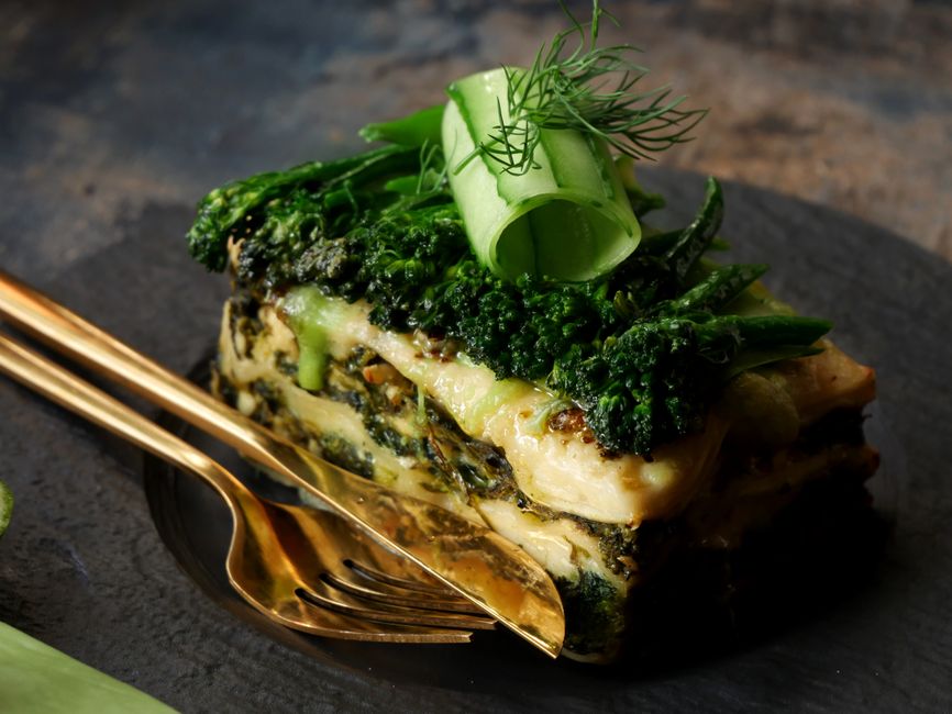 High-Protein Vegetable Lasagna: 42g Protein Per Serving, Zero Noodles