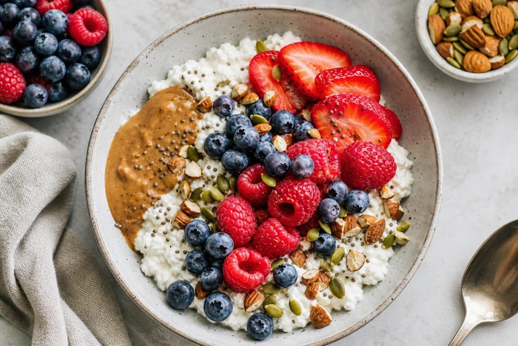 High-Protein Cottage Cheese & Berry Power Bowl: 38g Protein Per Serving